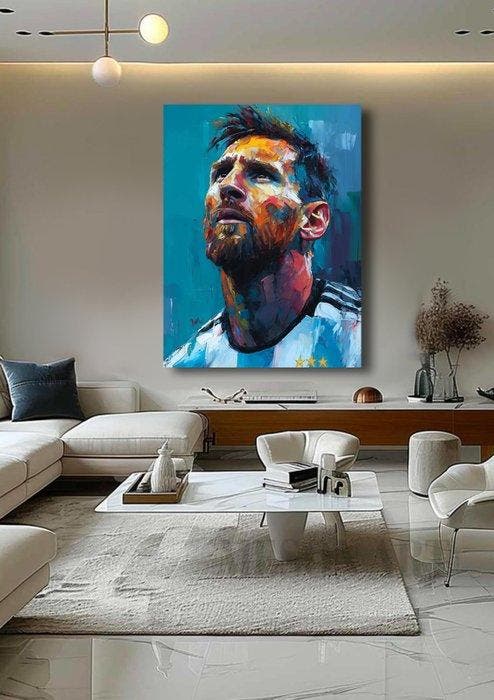 Canvas Fit - Alberto Ricardo - Messi: La Mirada del Campeón, Collections, Collections Autre