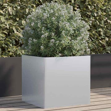 vidaXL Plantenbak 49x47x46 cm gegalvaniseerd staal, Tuin en Terras, Verzenden, Nieuw