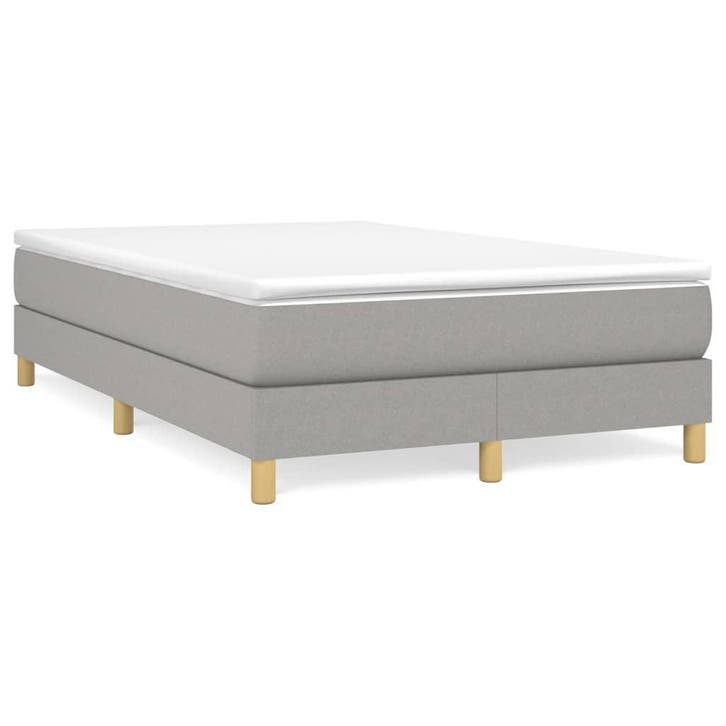 Bedframe stof 120x200 | Retour deal | Sla toe!, Huis en Inrichting, Slaapkamer | Bedden, 120 cm, 200 cm, Grijs, Zo goed als nieuw