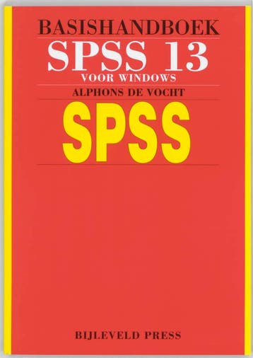 SPSS 13 9789055481507 A. de Vocht, Boeken, Verzenden, Zo goed als nieuw, A. de Vocht