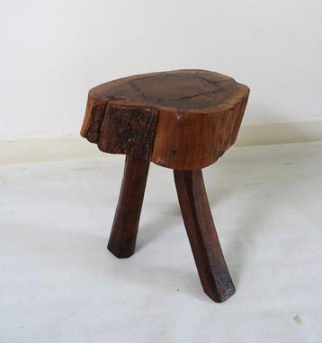 Kruk - Eik - Perriand / Chapo stijl
