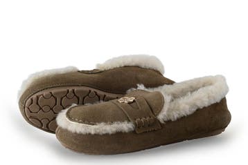 Manfield Pantoffels in maat 38 Beige, Verzenden, Pantoffels of Sloffen
