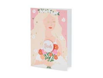 Wenskaart Bride 15cm, Verzenden