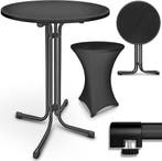 Statafel - Bartafel - Partytafel - 70 cm - Zwart - Tillvex®, Verzenden, Nieuw