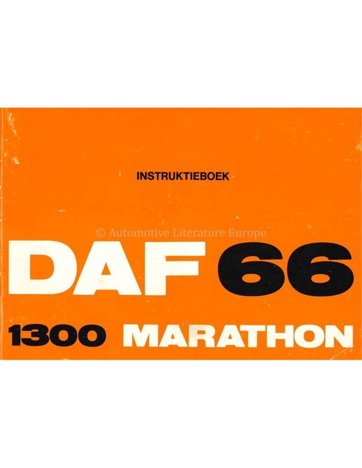1973 DAF 66 1300 MARATHON INSTRUCTIEBOEKJE NEDERLANDS, Auto diversen, Handleidingen en Instructieboekjes, Ophalen of Verzenden