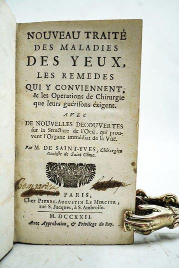 M. De Saint-Yves - Nouveau traité des maladies des yeux, les