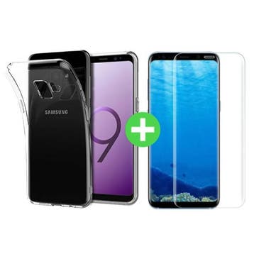 Samsung Galaxy S9 Plus Transparant TPU Hoesje + Screen, Verzenden, Nieuw
