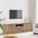 vidaXL Tv-meubel Artisan Eiken 140x35x40 cm Bewerkt Hout, Huis en Inrichting, Verzenden, Nieuw