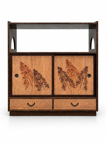 Armoire - Bois - Japon - Cabinet en bois vintage japonais de