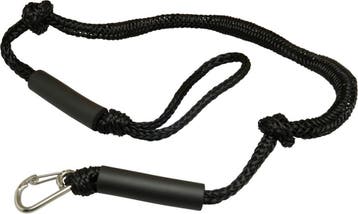 Bungee dock line met lus en karabijnhaak 180-280cm zwart, Watersport en Boten, Ophalen of Verzenden, Nieuw