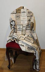 300x280cm! Exclusieve stof met etiketten van hoogwaardige, Antiquités & Art