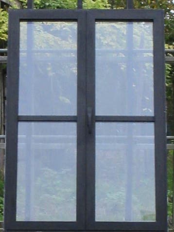 steellook aluminium raam , chassis , venster 101 x 145 zwart, 75 tot 150 cm, Raamkozijn, Ophalen of Verzenden, Inclusief glas