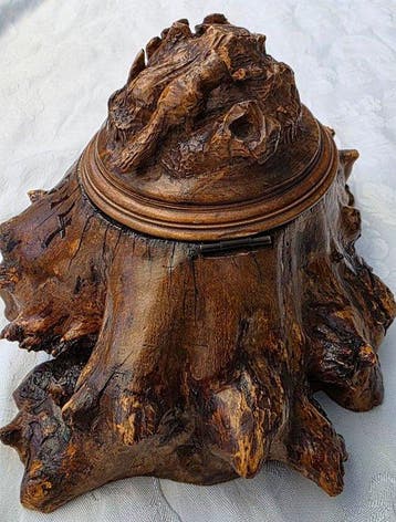 Inktpot - Hout, Antiek en Kunst