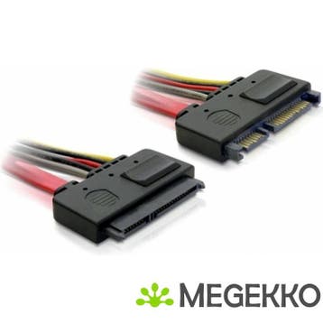 Delock 84362 Verlengkabel SATA 6 Gb/s 22-polige stekker >, Verzenden, Nieuw