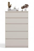Ladekast M 5 lades  creme Creme (Slaapkamer), Huis en Inrichting, 5 laden of meer, Verzenden, 100 tot 150 cm, Nieuw