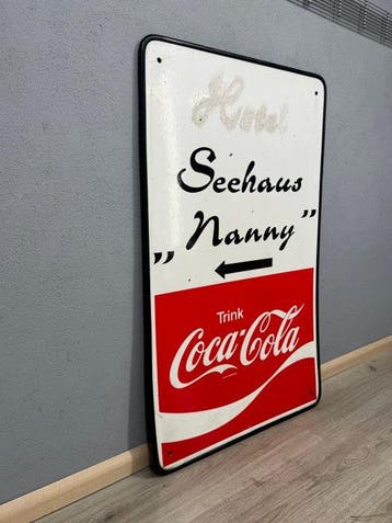 Coca-cola reclamebord - Reclamebord - Rubber, hardboard