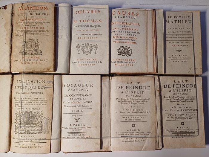 Divers auteurs - Lot H de 20 volumes cuir (in-12) -, Antiek en Kunst, Antiek | Boeken en Manuscripten