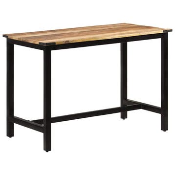 vidaXL Eettafel 110x60x76 cm massief mangohout, Huis en Inrichting, Verzenden, Nieuw