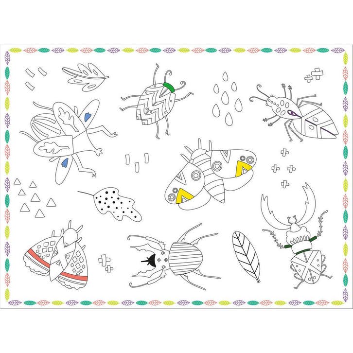 Insecten Placemats 6st, Hobby en Vrije tijd, Feestartikelen, Nieuw, Verzenden