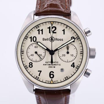 Bell & Ross - BR 126 Pilot Chronograph - 126.A - Heren -, Nieuw