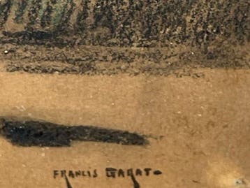 Francis Garat (1853–1914) - Marine - Barques de pêche à, Antiquités & Art