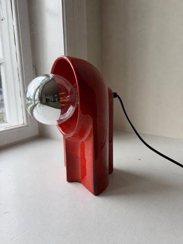 Tafellamp - Aardewerk - Space-Age lamp uit de jaren zeventig