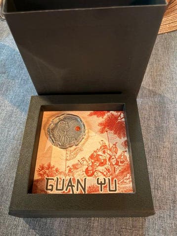 Kameroen. 500 Francs 2021, Guan Yu mit Coral Jasper, Boc &