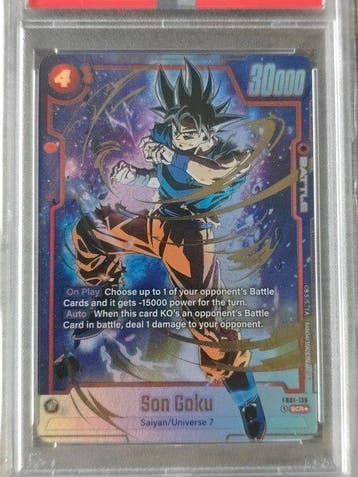 Bandai - 1 Graded card - Dragon Ball - Son Goku FB01-139