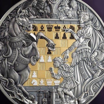 Niue. 7 Dollars 2026 – Chess Battle: Queen’s Gambit – 3 oz
