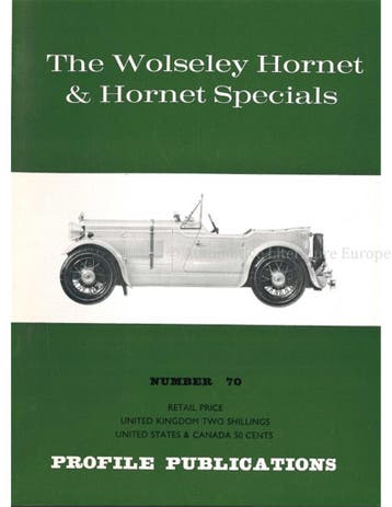 THE WOLSELEY HORNET & HORNET SPECIALS (PROFILE, Nieuw