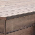 vidaXL Terras hoekplinten 5 st 170 cm HKC donkerbruin, Verzenden