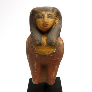 Oud-Egyptisch Hout Veelkleurige Ba-Bird