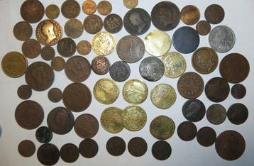 Frankrijk. Lot de 64 monnaies, jetons et médailles – Époques, Postzegels en Munten