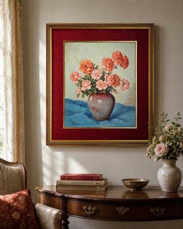 Antonio Martínez Llobregad (1900-1976) - Roses en fleurs