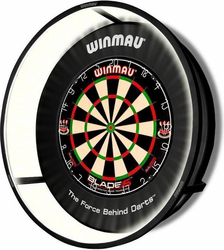 Winmau Plasma Dartbord Verlichting Rond, Sport en Fitness, Darts, Dartbord, Nieuw, Ophalen of Verzenden