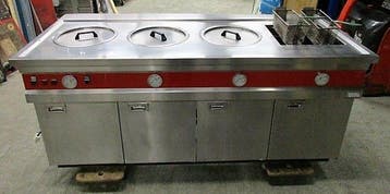 Hegro Bakwand, Friteuse, B201 x D90 x H88 cm, gas, Nieuw in verpakking