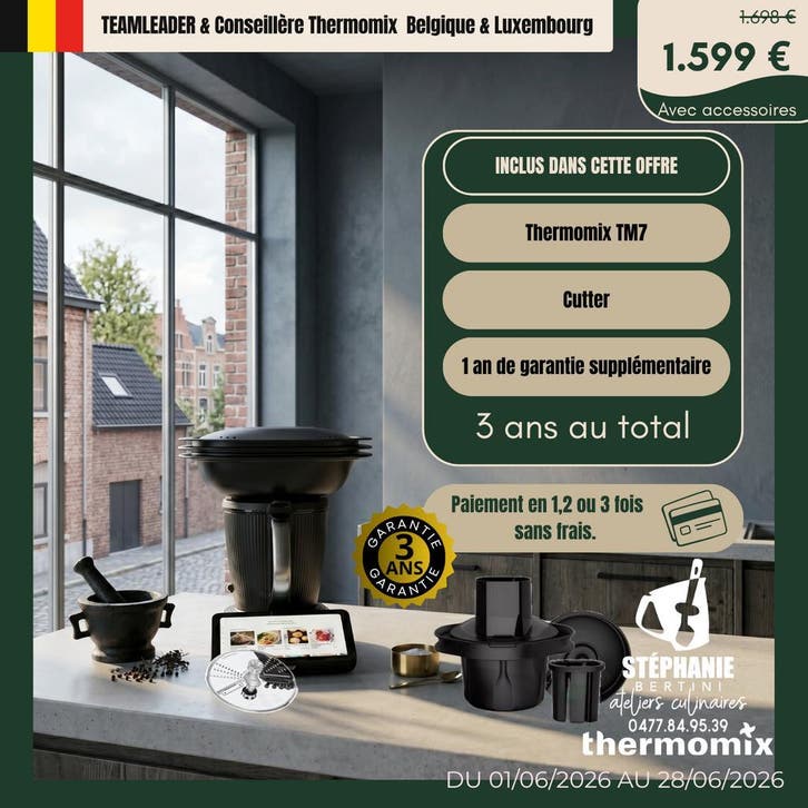 Thermomix TM7 Liège-Robot de cuisine - PROMO JUIN 2026 -, Elektronische apparatuur, Overige elektronische apparatuur, Verzenden