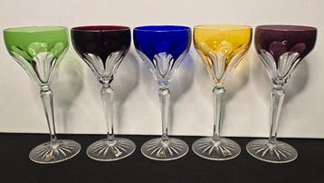Oertel (Joh. Oertel & Co.) - Verre à vin - cristal taillé -