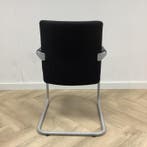 Dauphin vergaderstoel, zwart - chroom