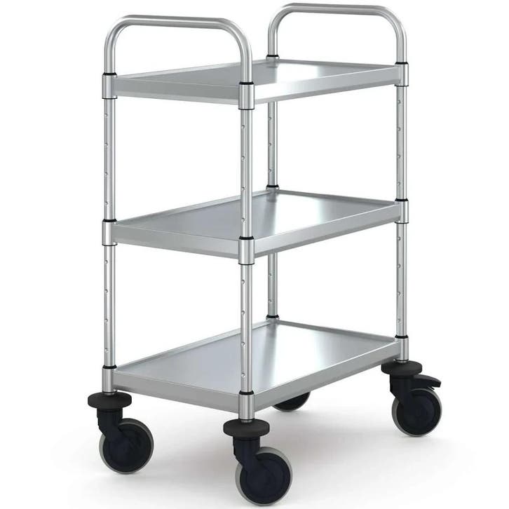Serveerwagen | VARIOCART | RVS | 3 Niveaus (EN600x400) |, Zakelijke goederen, Horeca | Keukenapparatuur, Nieuw in verpakking, Verzenden