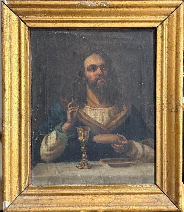 Europese school (XIX) - Gesù, Antiek en Kunst, Kunst | Schilderijen | Klassiek