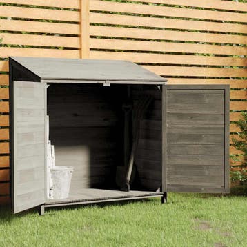vidaXL Tuinschuur 102x52x112 cm massief vurenhout, Verzenden, Nieuw