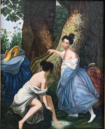 Scuola europea (XVIII-XIX) - Donne al bagno