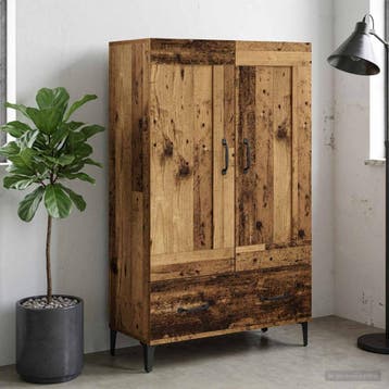 vidaXL Highboard Oud hout 70 x 31 x 115 cm Bewerkt hout, Verzenden