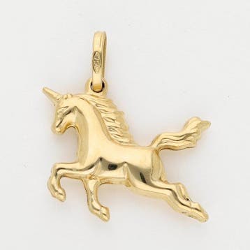Pendentif - 18 carats Or jaune - licorne, Bijoux, Sacs & Beauté