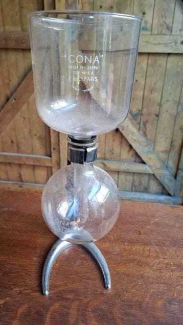 Cona - Cafetière - Taille n° 2A - Pyrex, Fer
