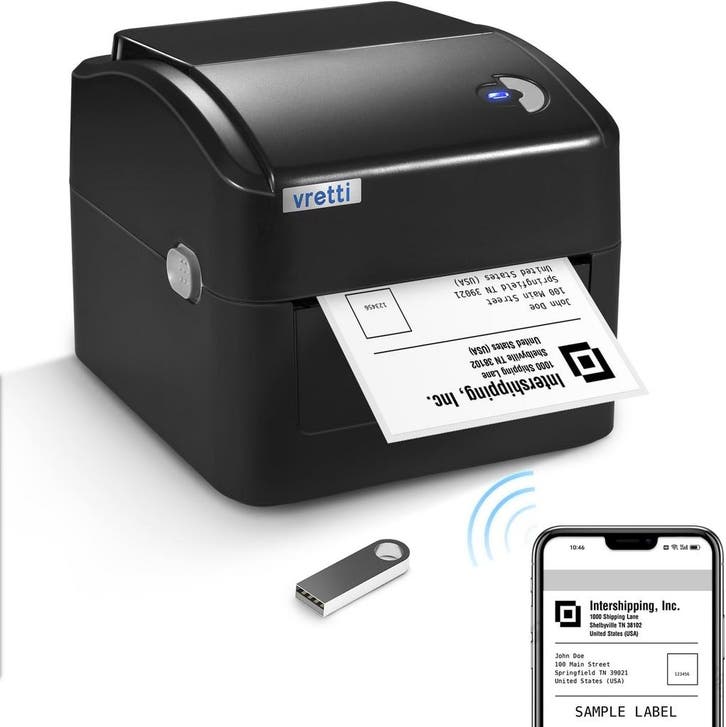 Vretti Labelprinter WiFi | Retour Deal | 36% Korting, Computers en Software, Labelprinters, Nieuw, Etiket, Verzenden