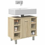 vidaXL Badkamerkast 60x32x53,5 cm spaanplaat sonoma, Huis en Inrichting, Badkamer | Badkamermeubels, Verzenden, Nieuw