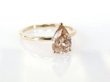 Verlovingsring - 14 karaat Geel goud - 1.51ct. tw. Diamant