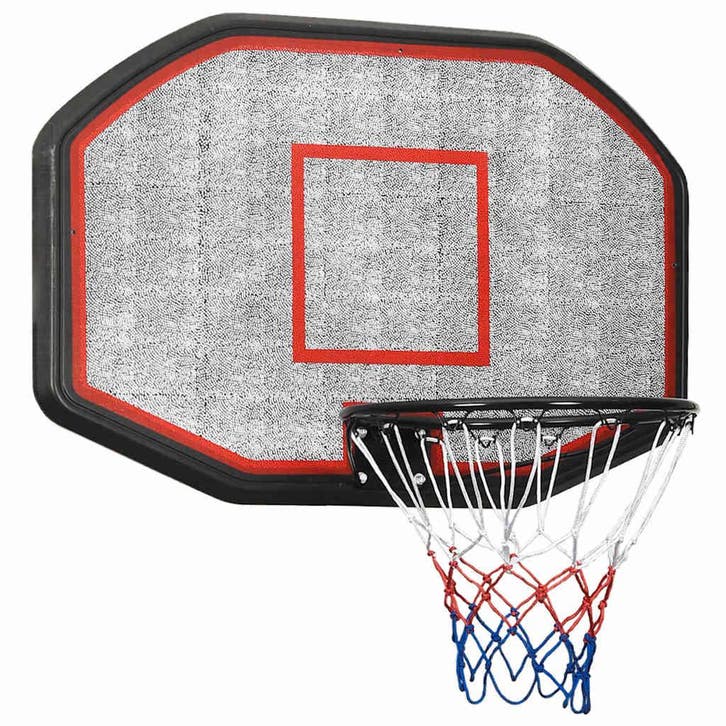 vidaXL Basketbalbord 109x71x3 cm polyetheen zwart, Sports & Fitness, Basket, Envoi